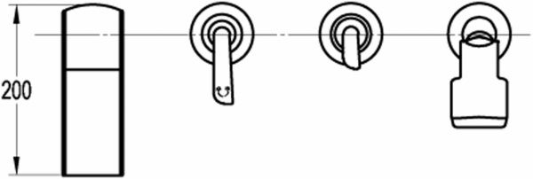 Смеситель для ванны Mixxen Виктория MXFH 8165-D68