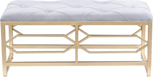 Банкетка 80х30х39 см сіра 