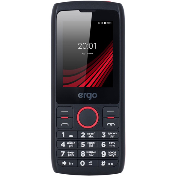 Телефон мобільний Ergo F247 Flash black Dual Sim