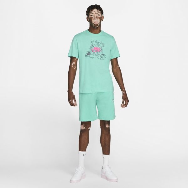 Футболка Nike M NSW TEE FUTURA TREE DD1258-307 р. XL бирюзовый