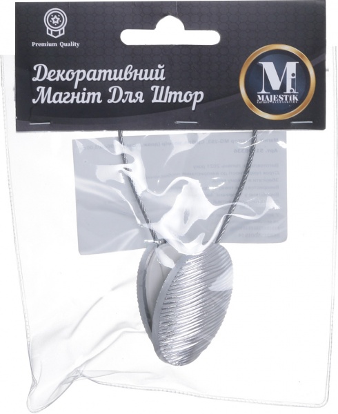 Магнит для штор MG-253 серебряный Majestic