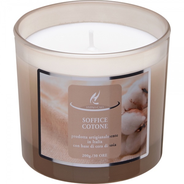 Свеча ароматическая Hypno Casa SOFFICE COTONE 