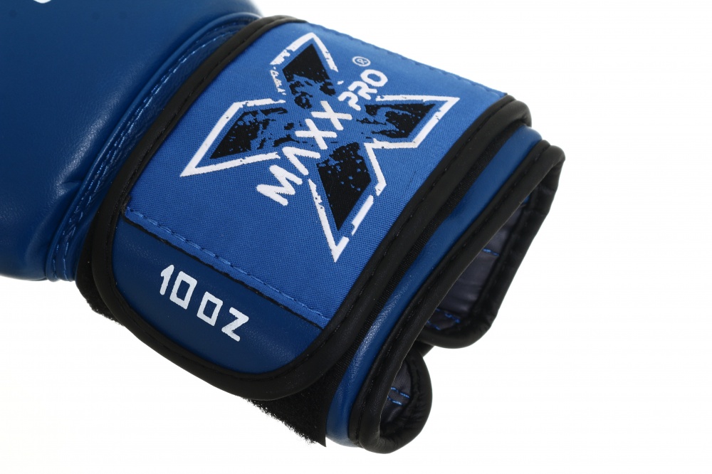 Боксерские перчатки MaxxPro AVG-616 Blue vynil-10 р. 10 10 ozoz Blue vynil-10 синий