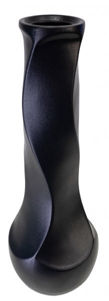 Ваза Самбука муар черный 42 см