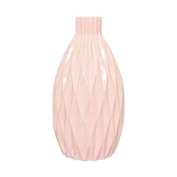 Ваза керамічна рожева Фінік 33 см