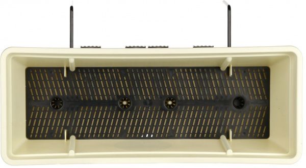 Ящик балконный с креплением Sanja IPPI Анверсо лен прямоугольный 15,8л молочный 