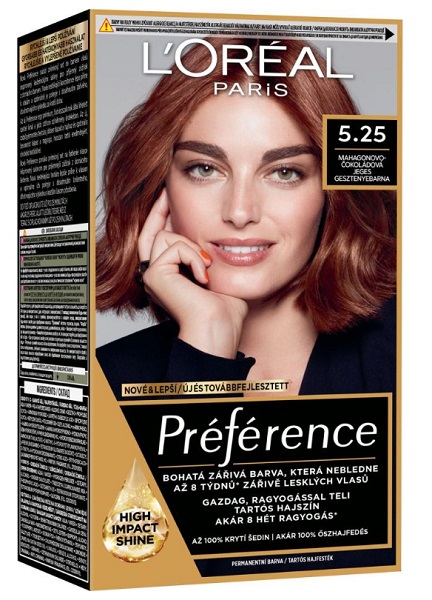 Гель-краска для волос L'Oreal Paris Preference 5.25 Антигуа. Каштановый перламутровый 174 мл