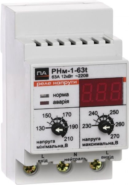 Реле напряжения ПА РНм-1-63 t 118139