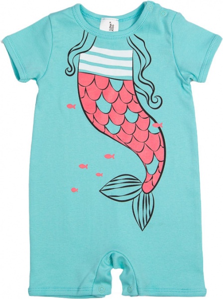 Песочник для девочки Luna Kids Русалка р.86 ментоловый 