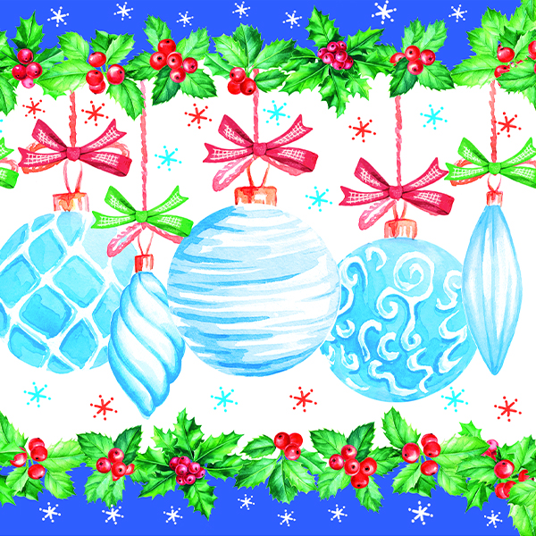 Салфетки столовые Silken Разноцетные игрушки 33х33 см 12 шт.