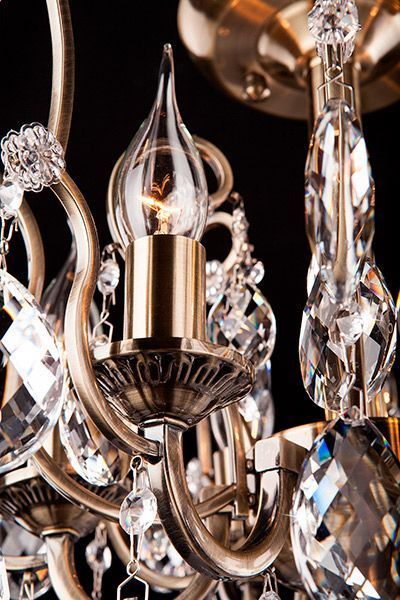 Люстра стельова Strotskis Rosita 6x60 Вт E14 антична бронза 10022/6 