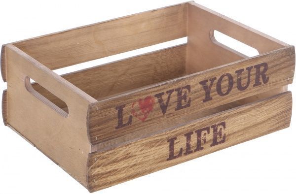 Ящик деревянный OB21 дуб какао 115x300x200 мм