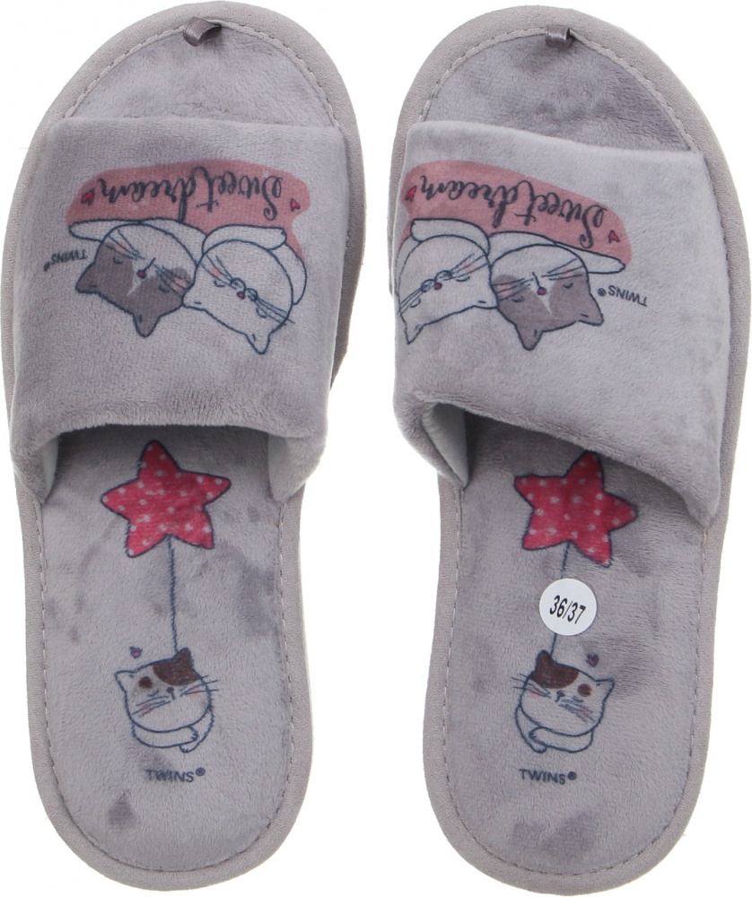 Тапочки детские Twins меховые р.34-35 в ассортименте 5630
