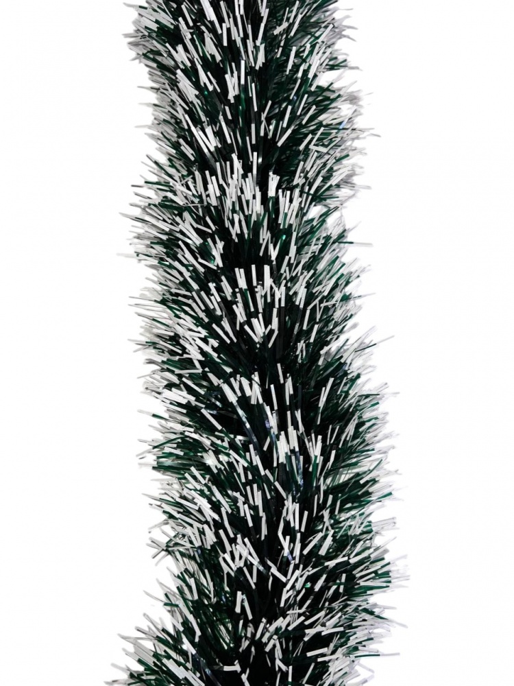 Дождик новогодний Long Dragon LD25-008 11 см 2 м зеленый/белый