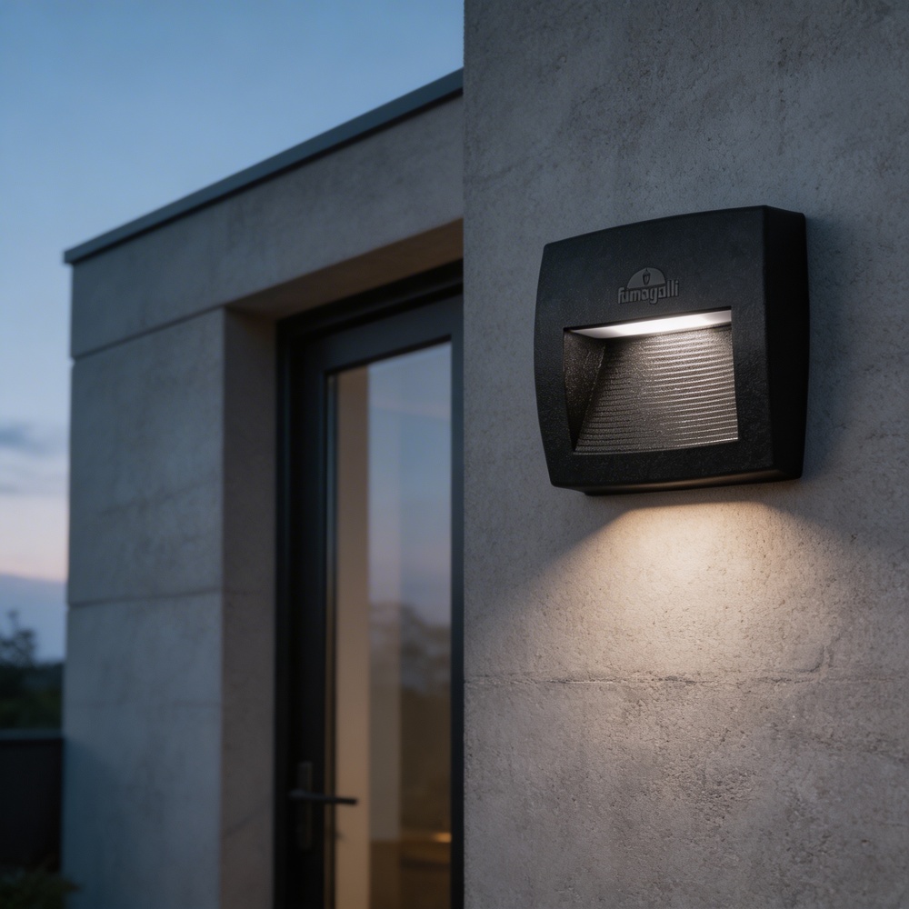 Світильник вуличний настінний FUMAGALLI LORENZA 150 CCT 1x3,5 Вт R7S чорний