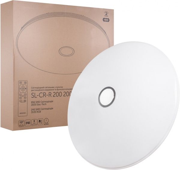 Світильник світлодіодний Светкомплект SL-CR-R RGB з пультом ДК 200 Вт білий 2800-6000 К 