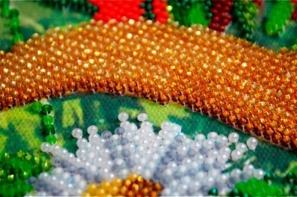 Набор для вышивания бисером на натуральном художественном холсте Козуб лета АВ-285 Абрис Арт 