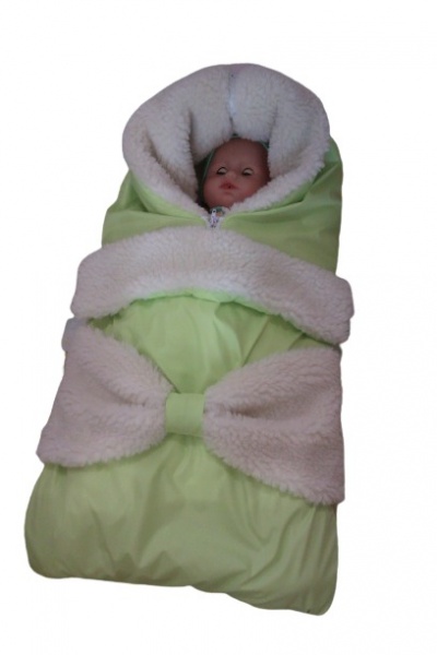 Конверт для новорожденных унисекс К405 р.56-62 бежевый 