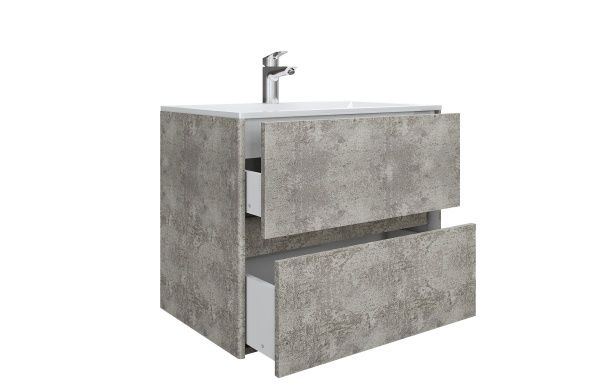 Тумба підвісна Грейд Preference N2 80 МДФ базальтлофт під ум. Амальфі 80