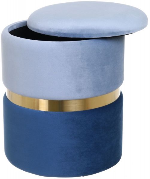 Скриня-пуф Bernard 31,5х31,5х38 см блакитний 