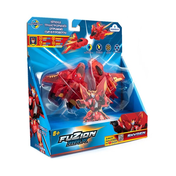 Игровой набор Fuzion Max Самолеты-трансформеры Скайден 1:32 54001