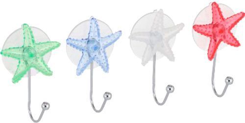 Гачок Морські зірки кольори: прозорий синій, прозорий зелений