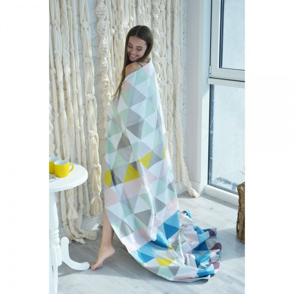 Комплект постільної білизни Anglesea Solo 1.5 різнокольоровий принт SoundSleep 