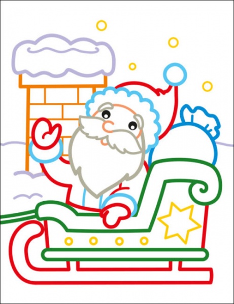 Раскраска «Санта і його друзі» 9789667510602