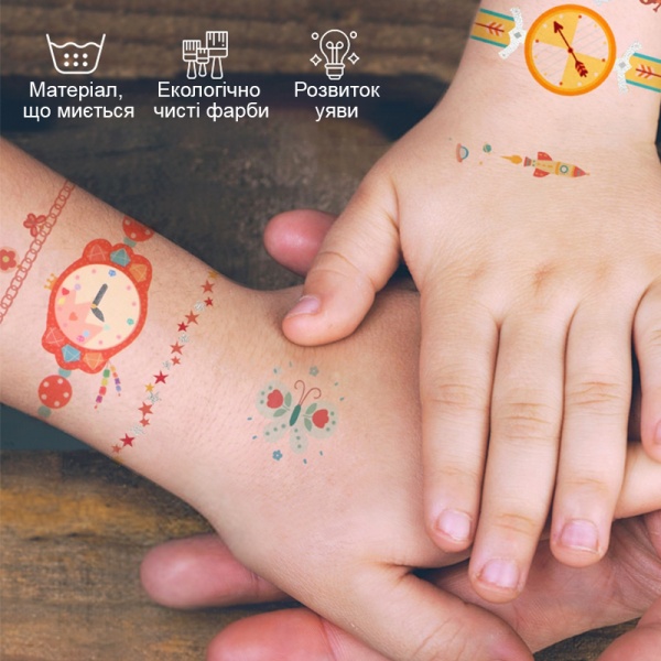 Набор наклеек-татуировок Mideer часы и браслеты для девочки MD4102