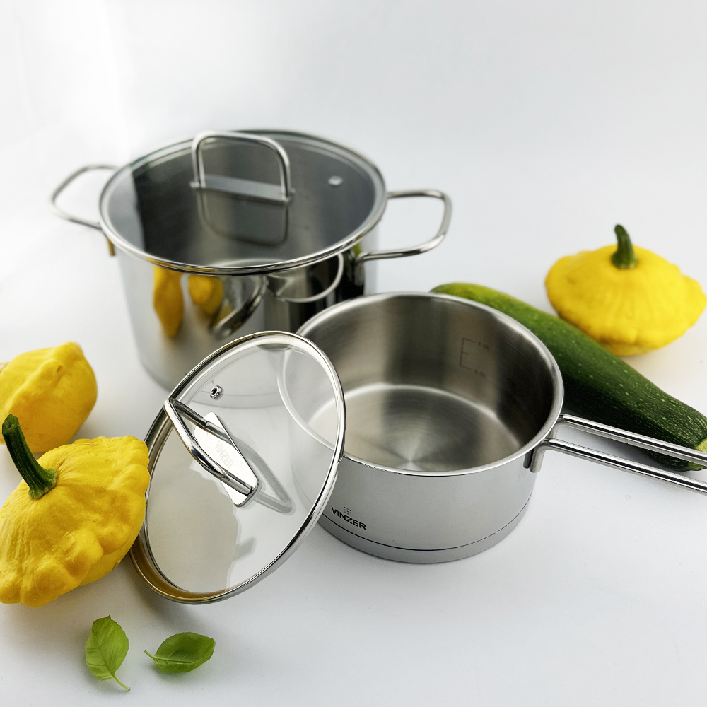 Кастрюля с крышкой Vinzer Glossy Line 3,6 л 50044