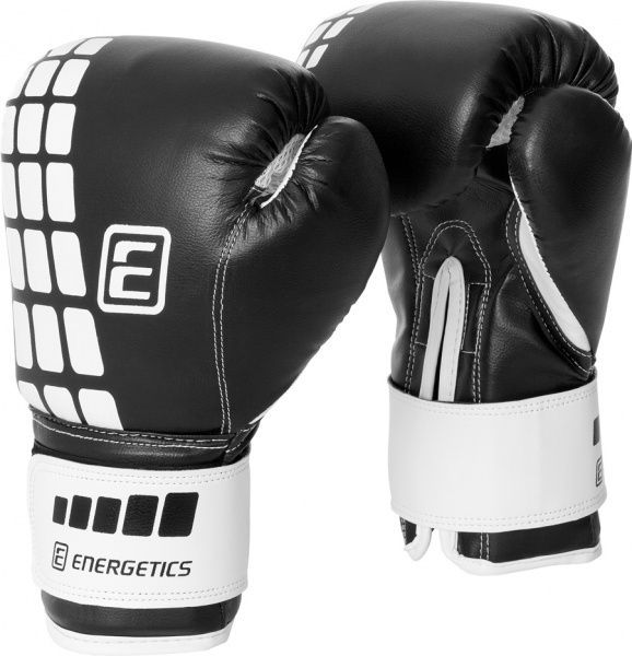 Боксерские перчатки Energetics 225550 14oz черный с белым