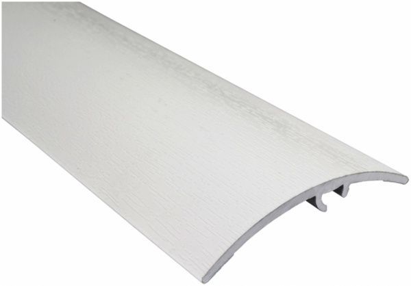 Порожек алюминиевый лестничный Olvis скрытый крепеж 50x1350 мм белый 