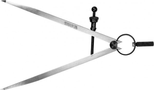 Циркуль YATO YT-72106 разметочный, с винтовым фиксатором, L = 150 мм