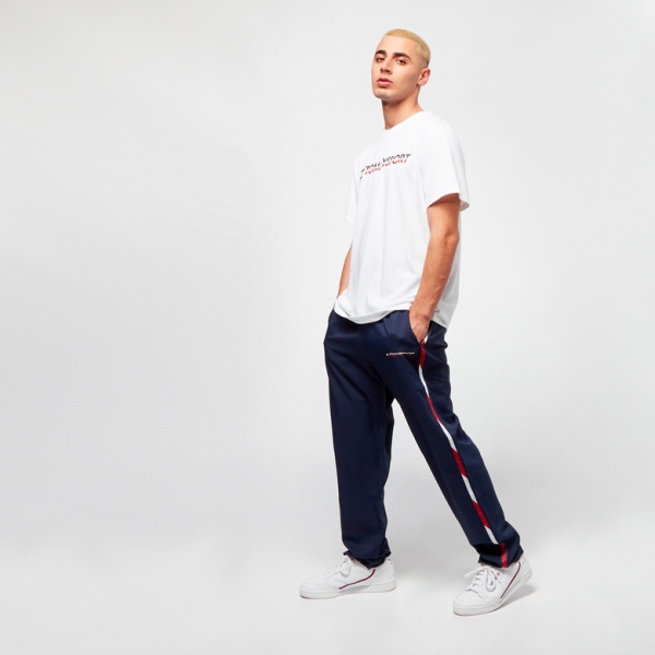 Брюки Tommy Hilfiger WOVEN PANT WITH TAPE S20S200209401 р. M темно-синий