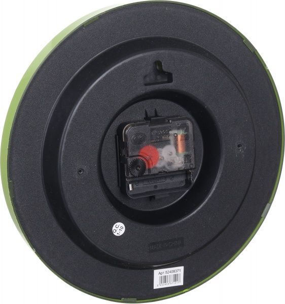 Часы настенные Киви зеленый 23х23 см