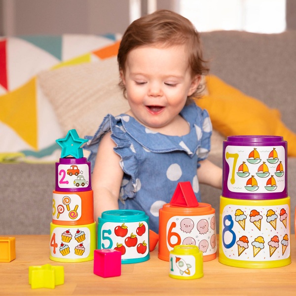 Игровой набор Battat Lite Сортер-пирамидка два в одном BT2611Z