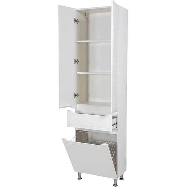 Пенал напольный Aqua Rodos Родорс 60 см с корзиной для белья АР000001183