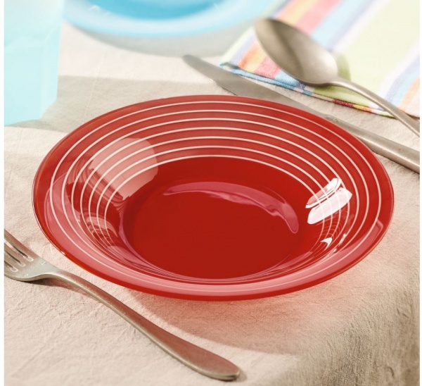 Тарелка глубокая Factory Red 21,5 см P3264 Luminarc