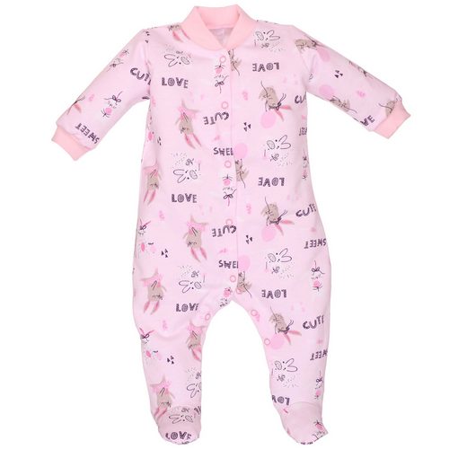 Комбінезон для дівчинки Татошка р.62 рожевий із принтом 1502206зрш 