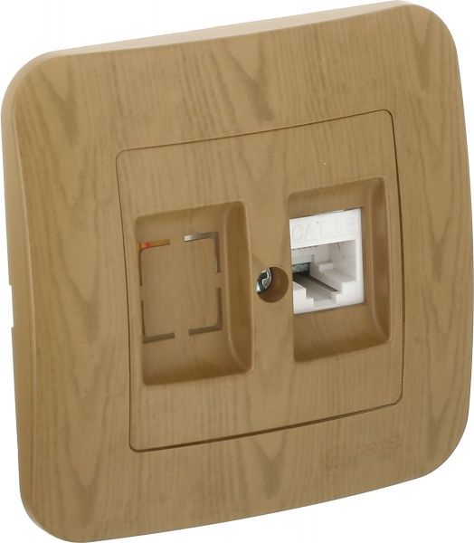 Розетка комп’ютерна Makel Lillium Natural дуб