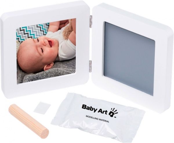 Набор для изготовления отпечатка Baby Art Двойная рамка Белая 3601097100
