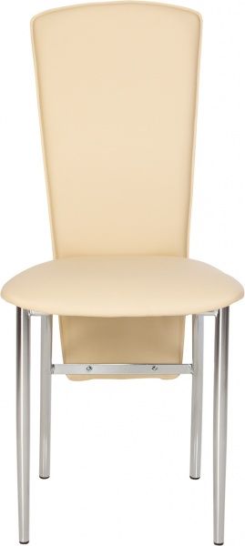 Стул обеденный Nowy Styl AMELY CHROME (BOX-4) (CH) V-18 хром/молочный