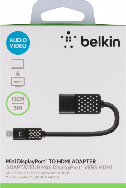 Адаптер Belkin HDMI – mini DisplayPort чорний (F2CD079bt) 