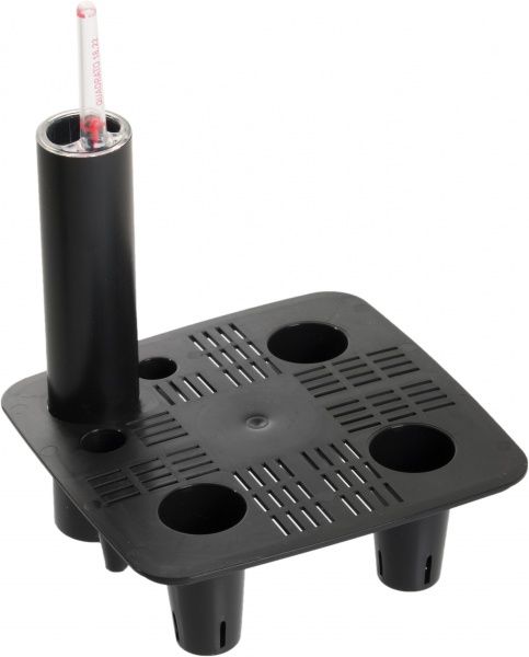 Горшок пластиковый Plastkon Flower Lover Quadrato квадратный 5,5 л черный 