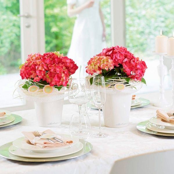 Кашпо Lechuza Mini-Deltini квадратный 0,4л белый (14950) 