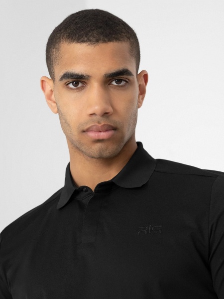 Поло 4F POLO SHIRT M008 RL9SS22TPTSM008-20S р.L чорний