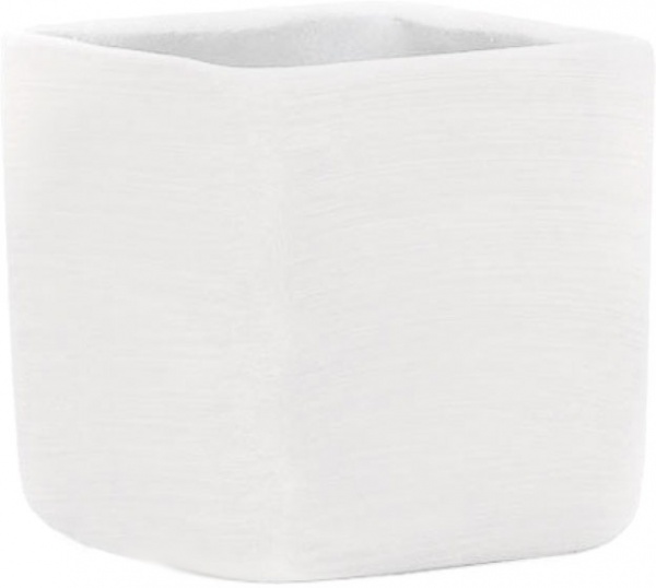 Кашпо керамічне Santino Horti квадратний 2 л білий (O-39-13-J-15-00) 