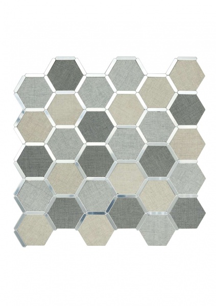 Декоративная панель EMERGO самоклеющая Шестиугольник Серый Home Inspire 