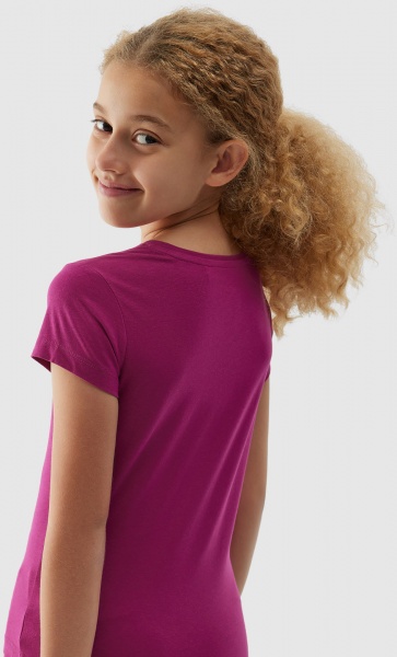 Футболка 4F TSHIRT F0816 4FJAW23TTSHF0816-53S р.140 розовый