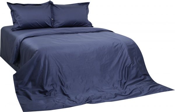Комплект постільної білизни Solid 2 синій La Nuit 